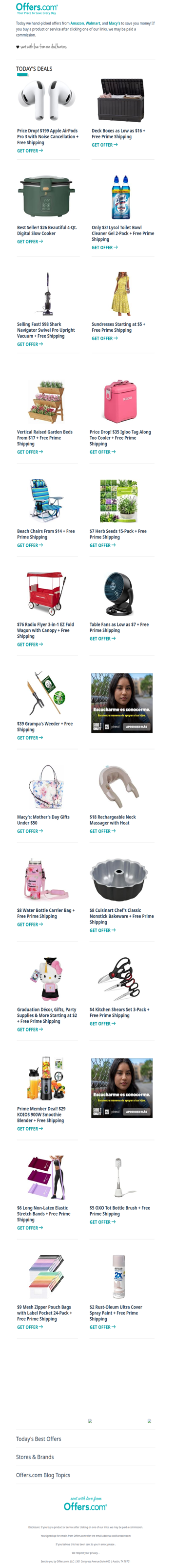 $199 AirPods Pro 3 | Sundresses From $5 | $98 Shark Navigator | $7 Herb Seeds 15-Pk.