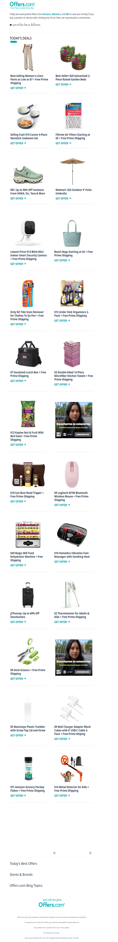 Linen Pants From $7 | $22 Patio Umbrella | $13 Under Sink Organizers 2-Pk.