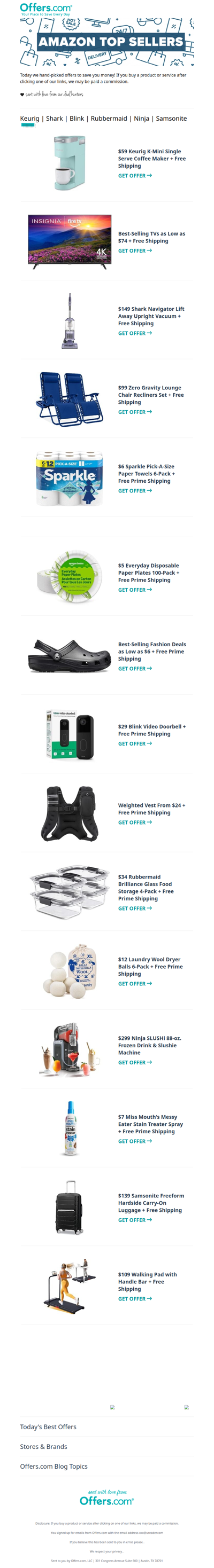 Amazon Deal Roundup! Top Sellers From $3