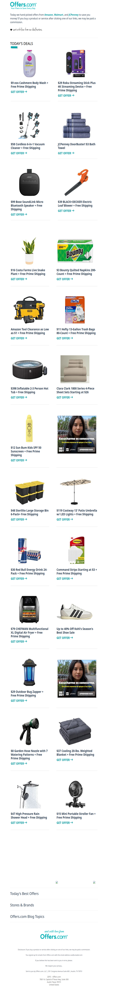 $9 eos body Wash | Amazon Tool Clearance | $11 Hefty Trash Bags | $99 Bose Speaker