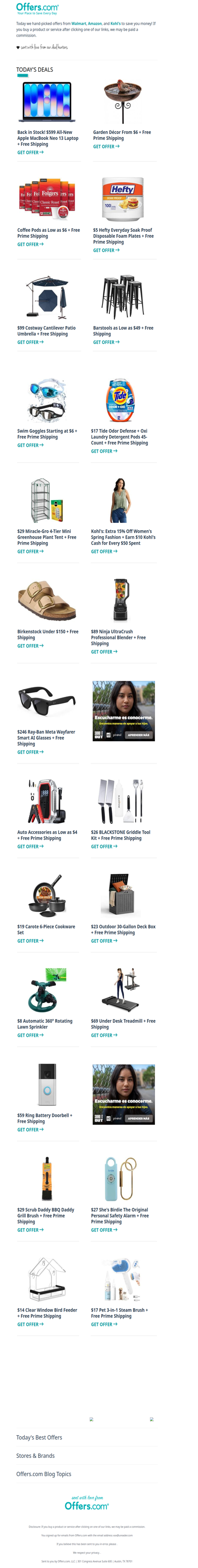 $17 Tide Pods | Garden Décor From $6 | $89 Ninja Blender