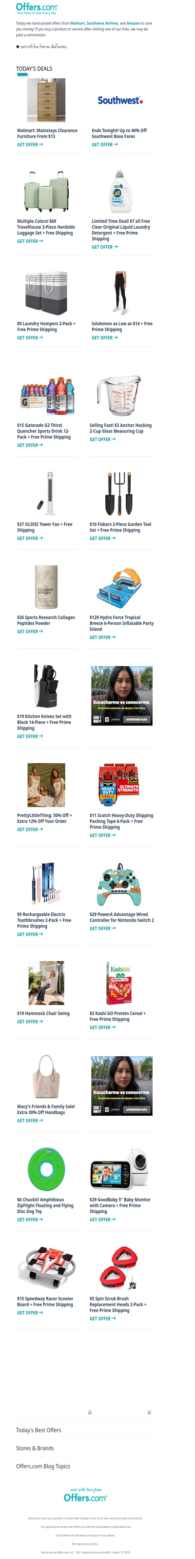 lululemon From $14 | $10 Fiskars Garden Tool Set | 40% Off Southwest