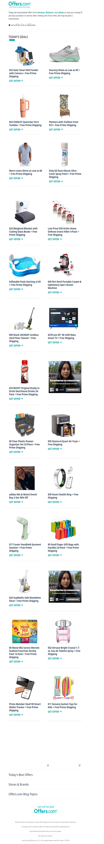 Saucony From $9 | $2 Spray Paint | $49 Carpet Cleaner