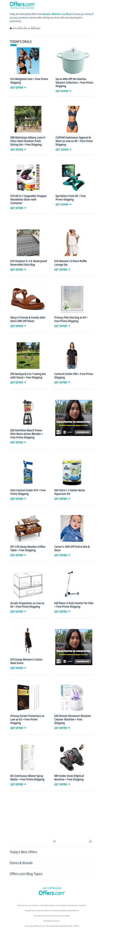 $14 Weighted Vest | Sprinklers From $5 | Carhartt Under $50