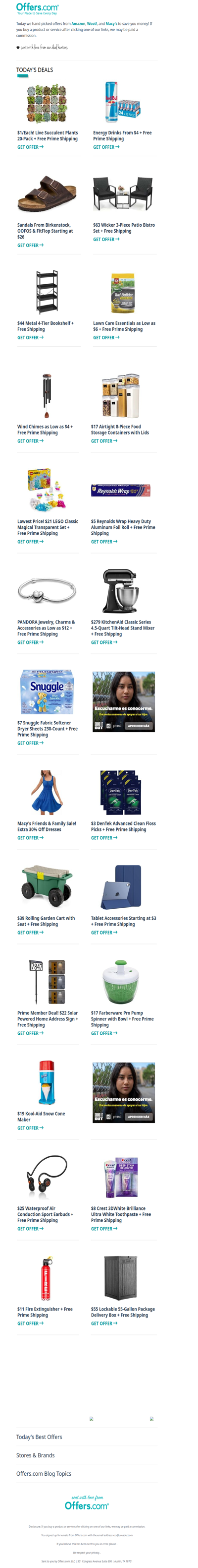 $1 Succulents | Lawn Care From $6 | $279 KitchenAid Mixer