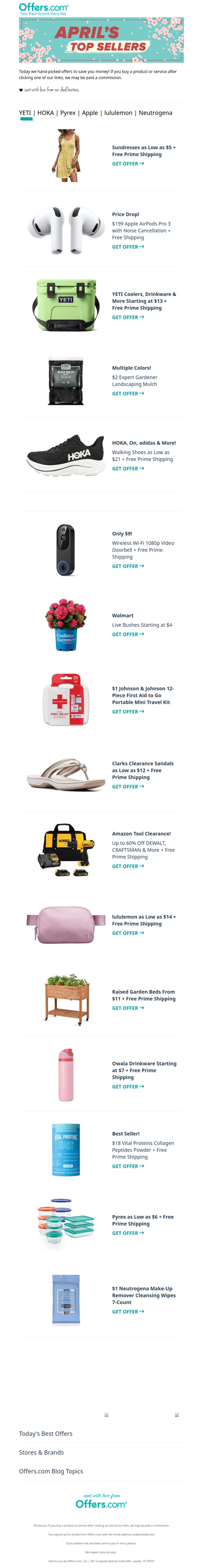 Last Chance: Grab April's Top Sellers Before May