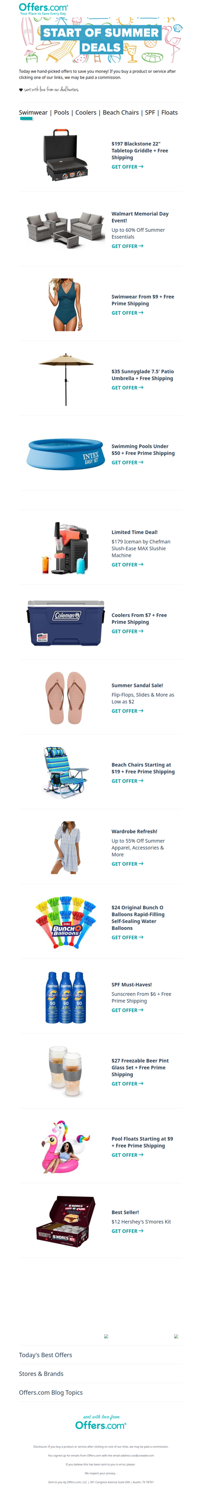 Sun’s Out, Sale’s On! Summer Deals From $2