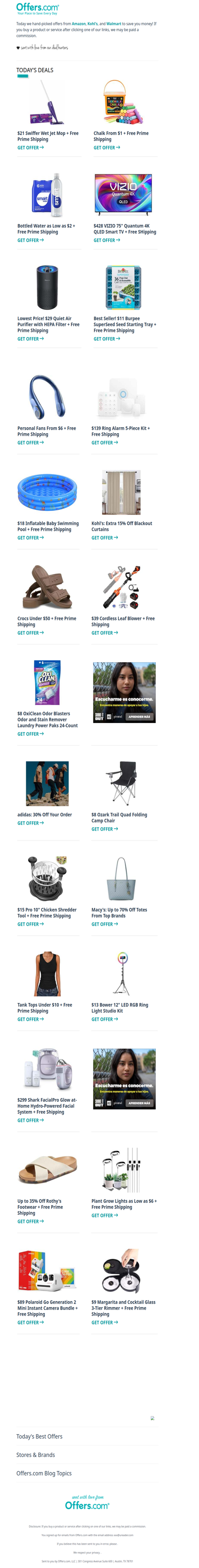$21 Swiffer Wet Jet | Personal Fans From $6 | Crocs Under $50