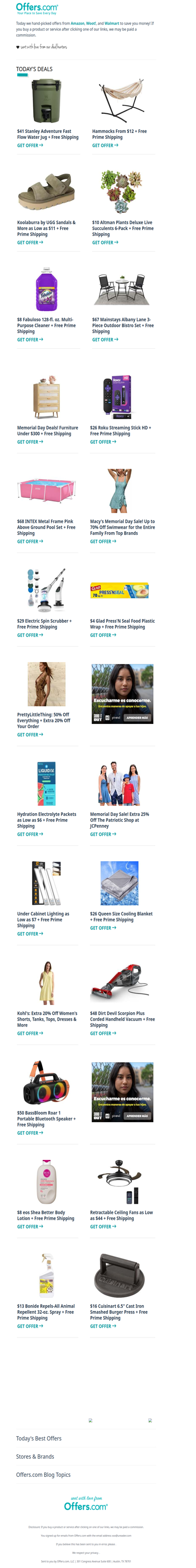 $4 Glad Press'N Seal | Hammocks From $12 | $26 Roku Stick HD