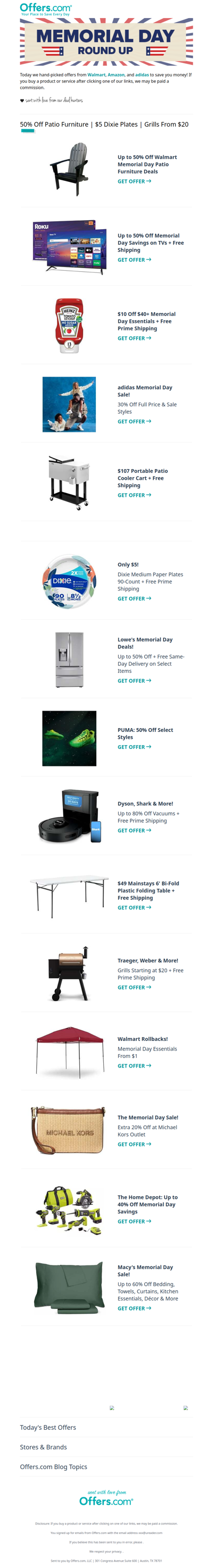 Top Memorial Day Deals Handpicked For You!