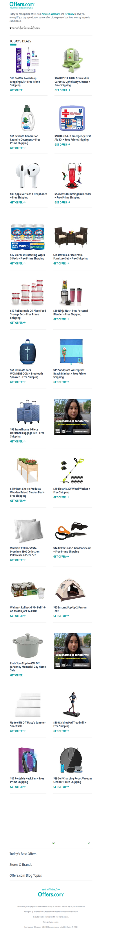 $18 Swiffer PowerMop | $99 AirPods 4 | $12 Clorox Wipes Bundle