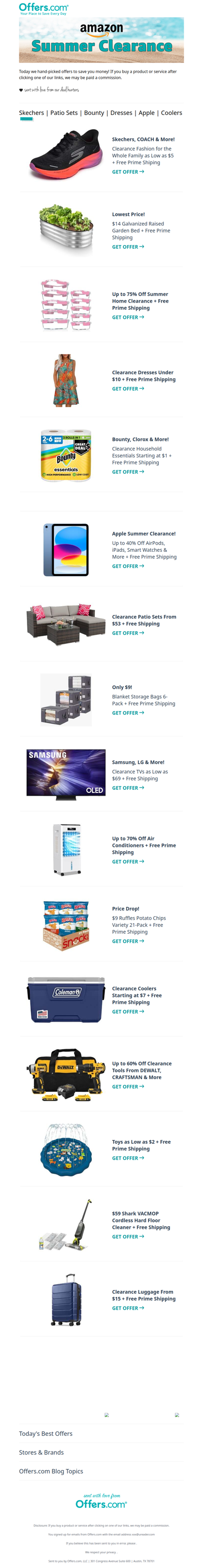 Shop Amazon Summer Clearance Now!