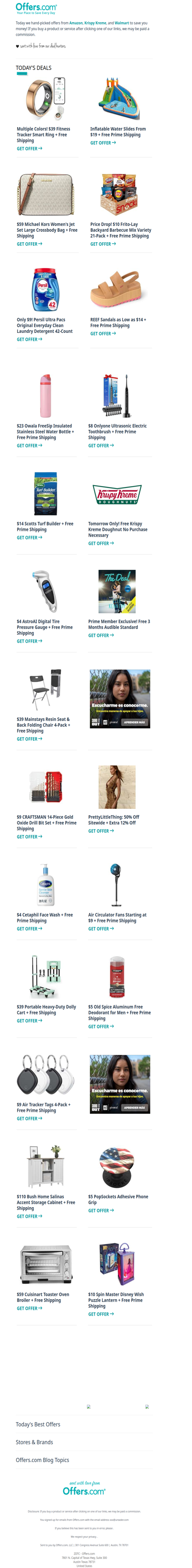 $39 Smart Ring | Free Krispy Kreme | REEF Sandals From $14