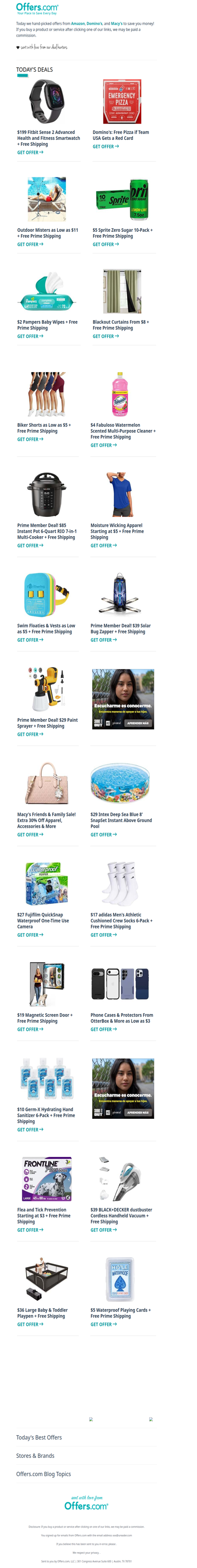 Free Domino's Pizza | Blackout Curtains From $8 | $39 Solar Bug Zapper