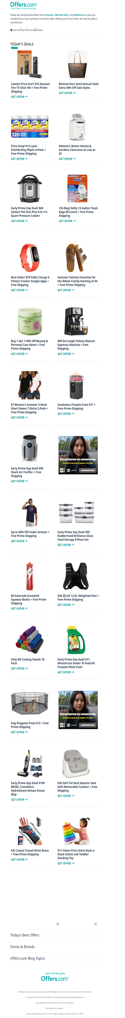 $15 Amazon Fire Stick HD | 15¢ Hefty Trash Bags | $99 De'Longhi Espresso Machine
