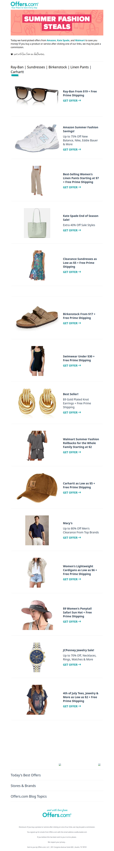 Summer Fashion Steals Picked Just for You!