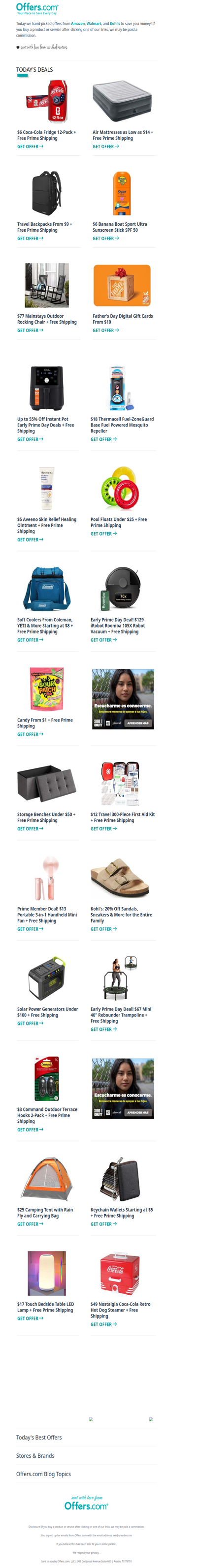 $6 Coca-Cola 12-Pk. | Gift Cards From $10 | $129 Roomba Robot Vacuum