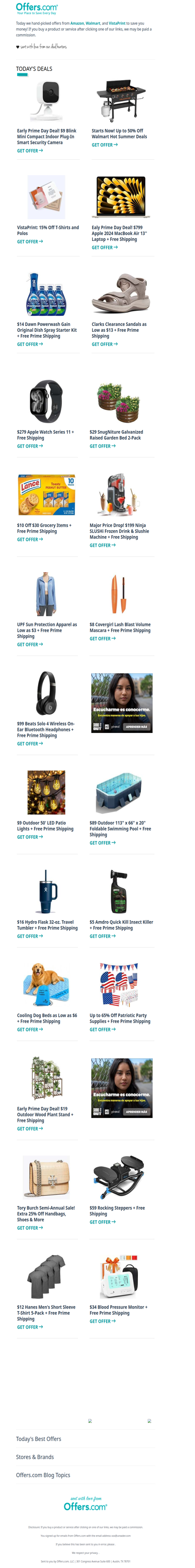 Clarks Sandals From $13 | $9 Blink Security Camera | $199 Ninja SLUSHi