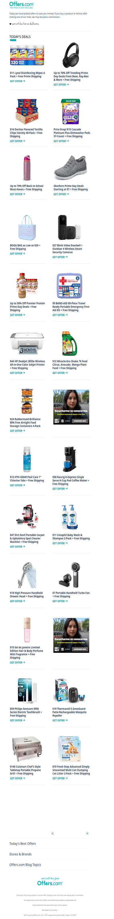 Skechers From $7 | $11 Lysol Wipes 4-Pk. | 50% Off Premier Protein
