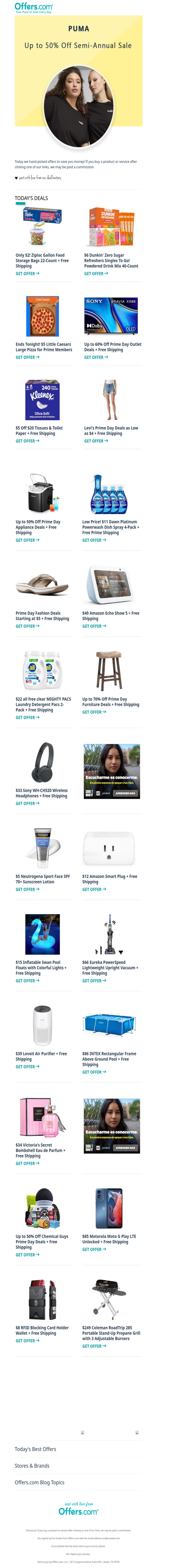 $2 Ziploc Bags | Levi's From $4 | $49 Amazon Echo Show 5