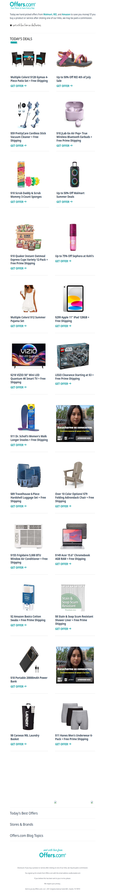 $128 4-Piece Patio Set | Walmart Summer Deals | LEGO Clearance
