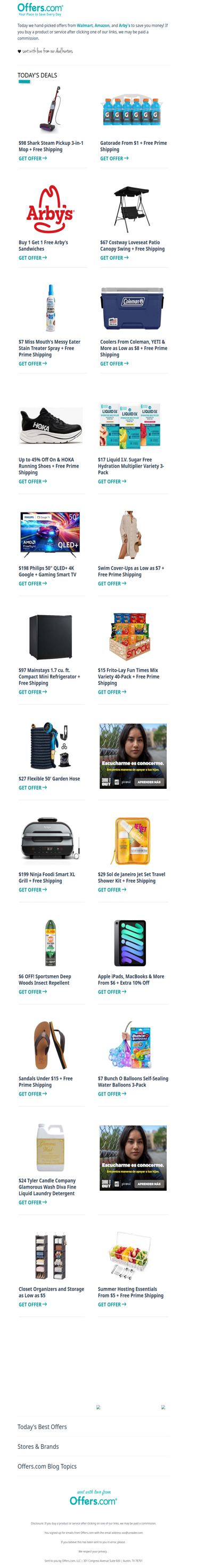 Gatorade From $1 | $97 Mini Fridge | Coolers From $8