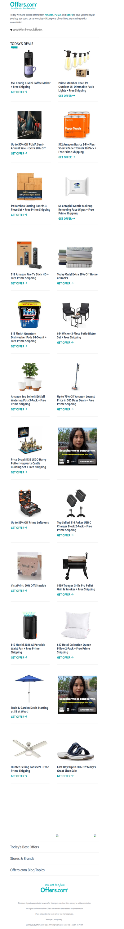 $59 Keurig | $15 Finish 84-Count Dish Pods | $64 Bistro Set