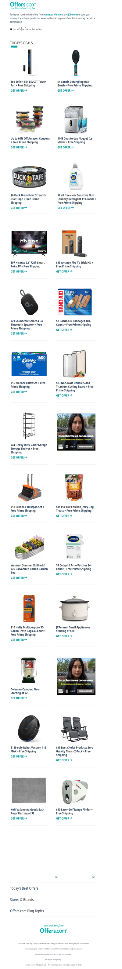 $54 Levoit Tower Fan | $6 Duct Tape | $19 Amazon Fire Stick | $23 Titanium Cutting Board
