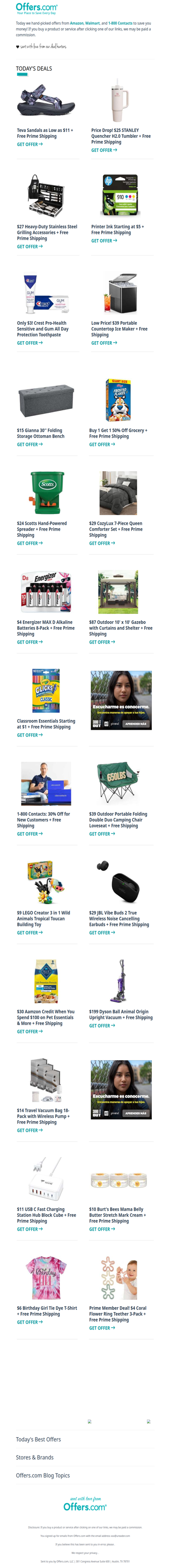 $39 Ice Maker | Teva Sandals From $11 | $29 Comforter Set 7-Pc.