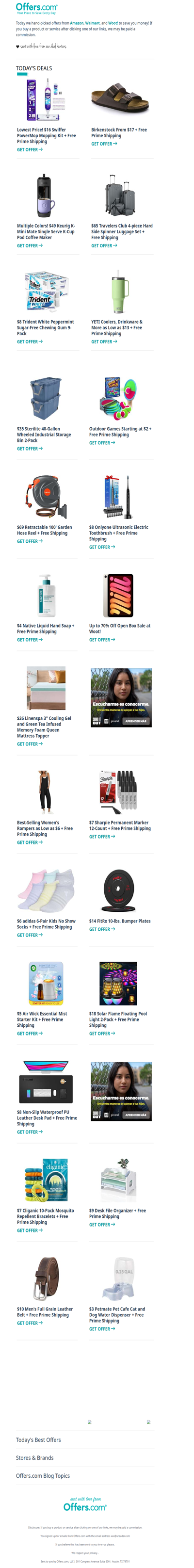 YETI From $13 | $16 Swiffer PowerMop | $8 Electric Toothbrush