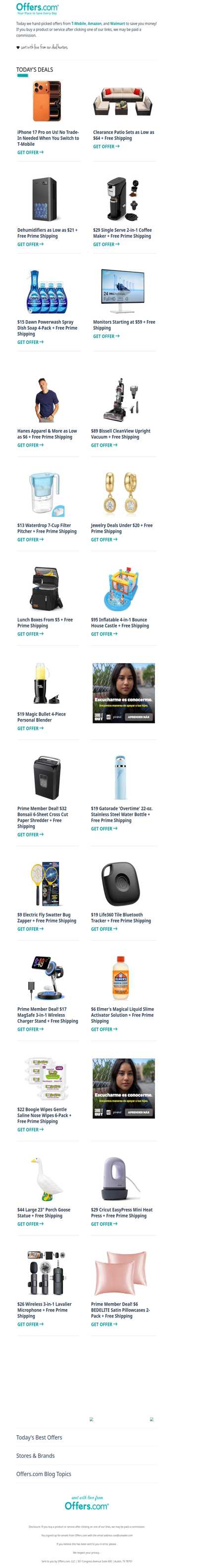Free iPhone 17 Pro | Lunch Boxes From $5 | $15 Dawn Powerwash 4-Pack