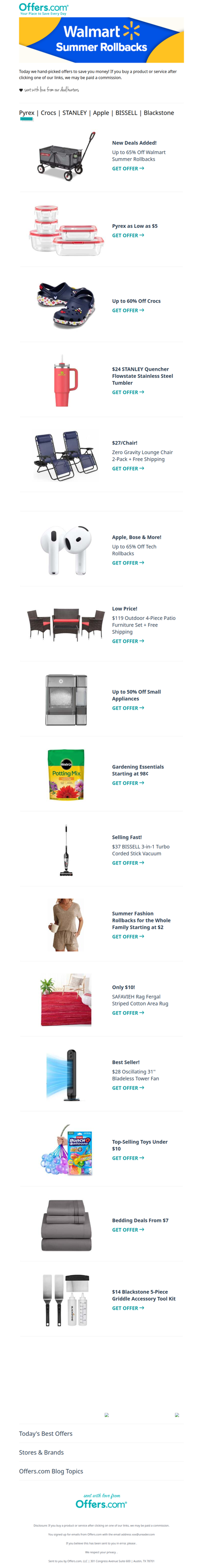 Just Dropped: Top Walmart Summer Rollbacks