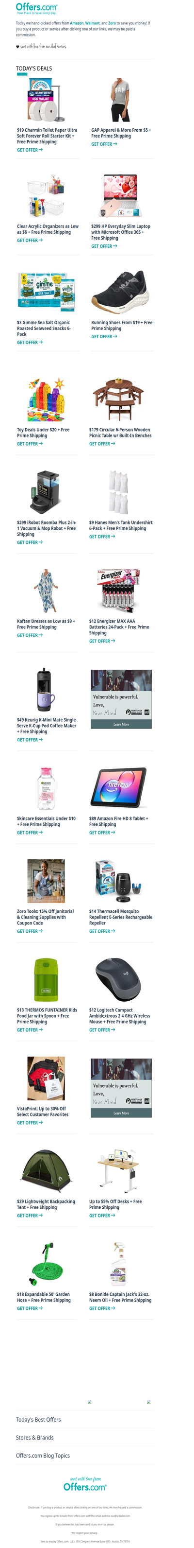 $19 Charmin Forever Roll | Running Shoes From $19 | $12 Energizer Batteries