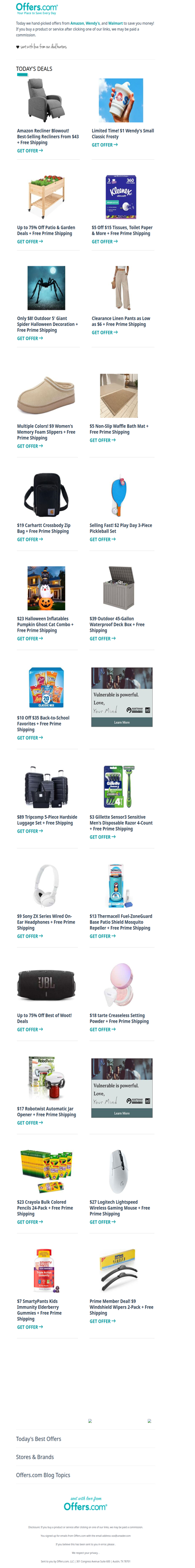 Linen Pants From $6 | Recliner Blowout | $1 Wendy's Frosty | $2 Pickleball Set