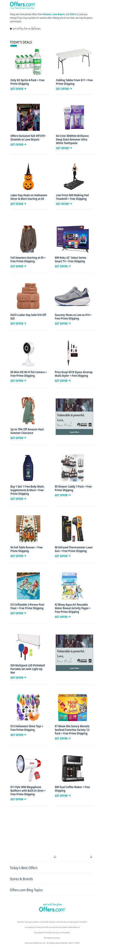 $69 Walking Pad | $3 Sprite 8-Pk. | Saucony Shoes From $14