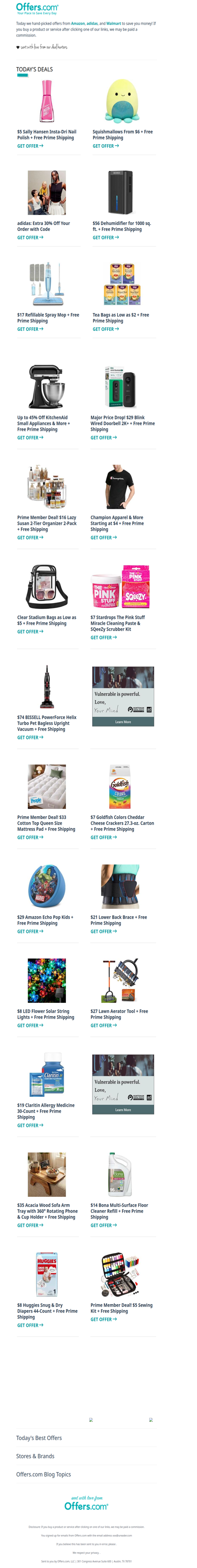 $5 Sally Hansen Nail Polish | 45% Off KitchenAid Appliances | $17 Spray Mop