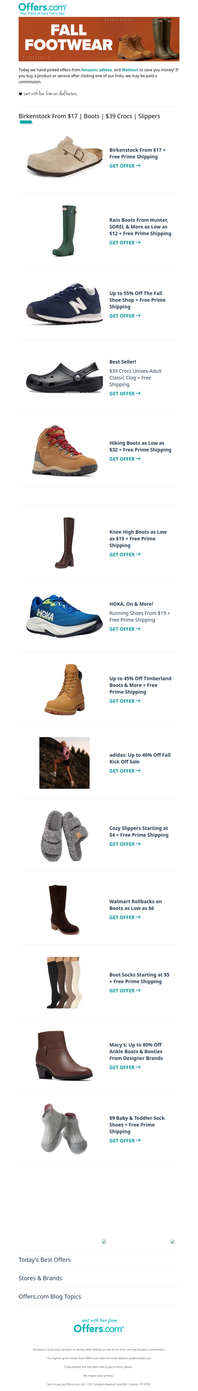 Fall Footwear for Every Style From $4
