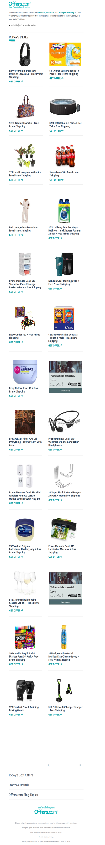 Early Prime Big Deal Days Deals | Sodas From $3 | LEGO Under $20