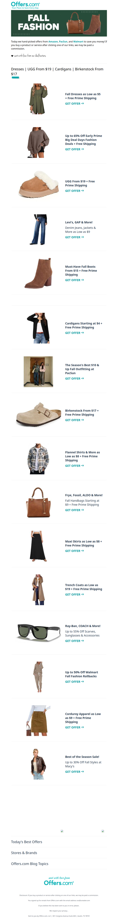 Fresh Fall Looks From $4