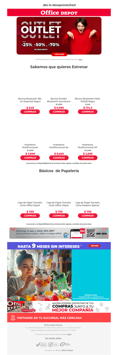 ¡Atrapa nuestras ofertas! 🎯