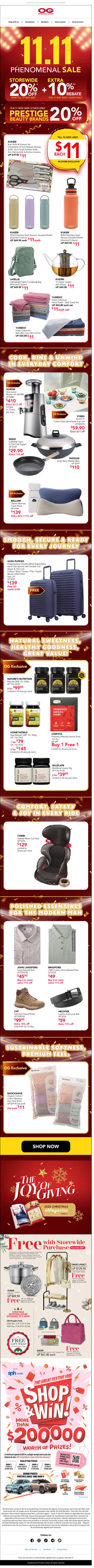 Shop 11.11 NOW 🎉 Storewide 20% off + $11 Deals + Freebies!