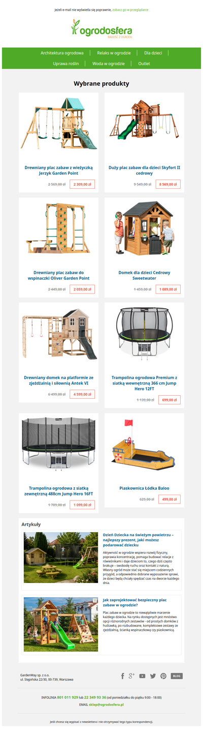 Podaruj dziecku zabawę na świeżym powietrzu! Trampoliny i place zabaw, które pokochają najmłodsi 🛝