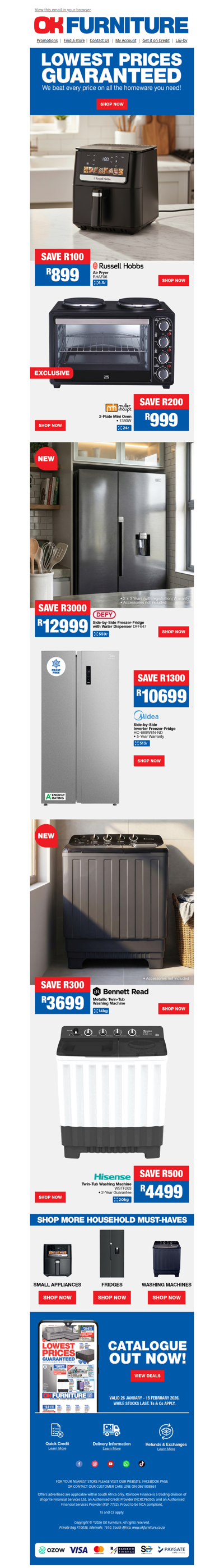 The Lowest Prices on Laundry & Kitchen Appliances!