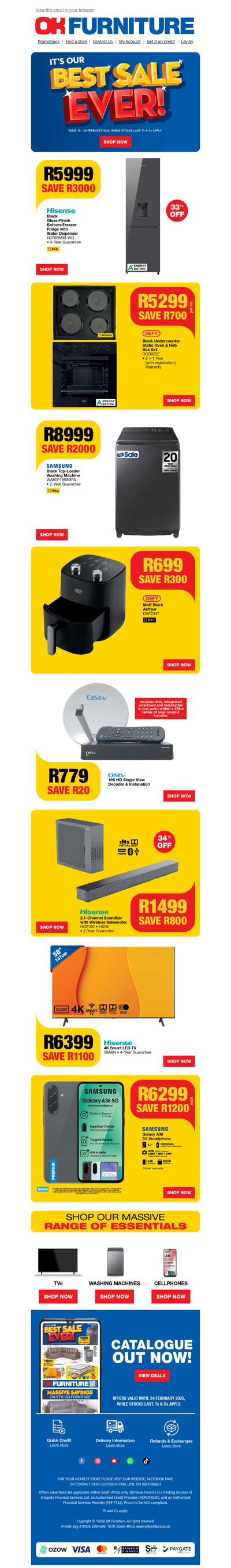 Our Best Sale Ever is Back with Massive Savings!