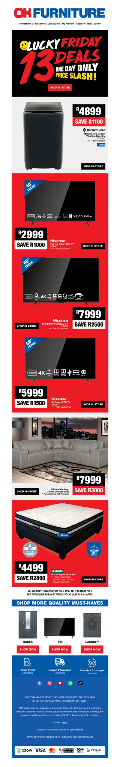 Killer Deals Are Lurking This Friday 13th…