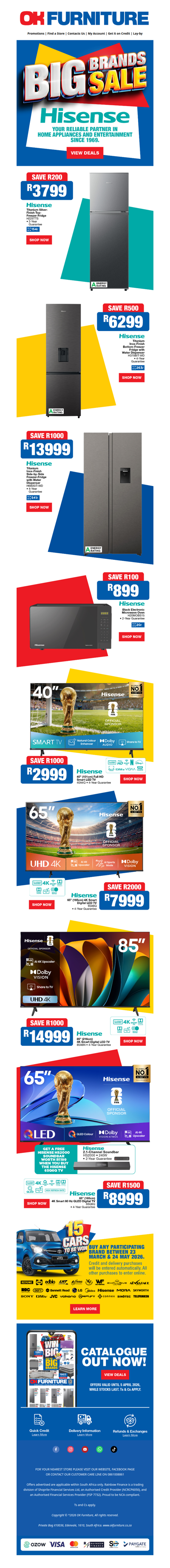 The Biggest Savings on Hisense Must-Haves!