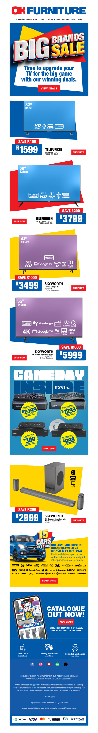 Get Game-Ready With Our Big Brands