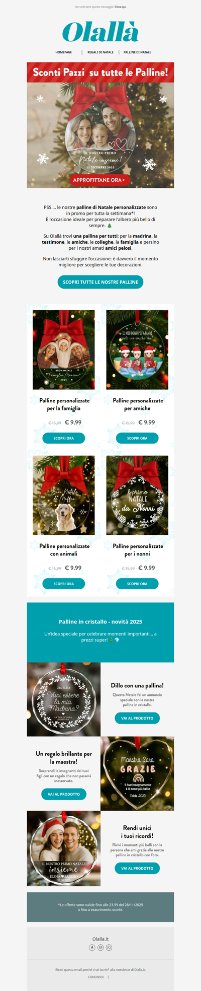 🎄 Sconti Pazzi su Tutte le Palline di Natale! Approfittane ora