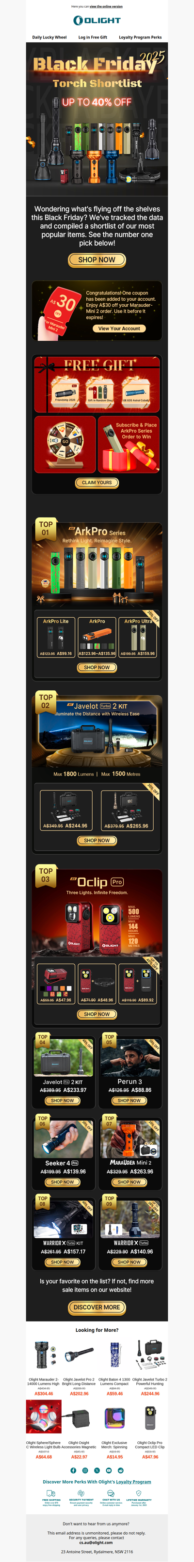 🏆Black Friday Torch Shortlist + Lowest Prices