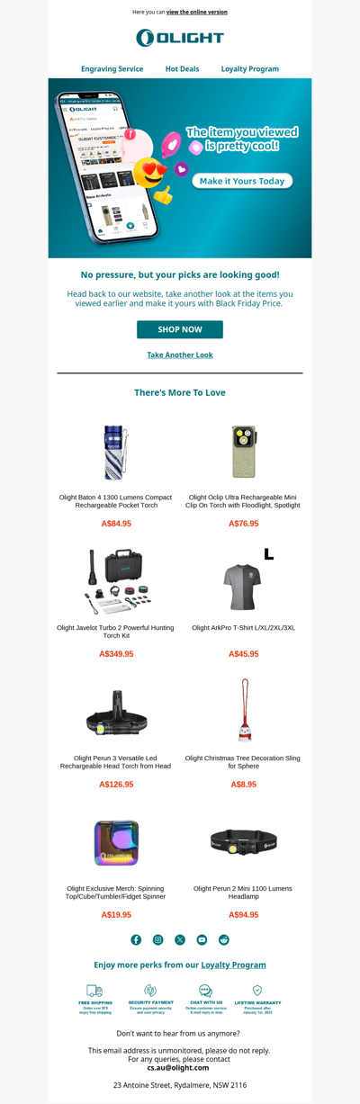 The item you viewed is pretty cool